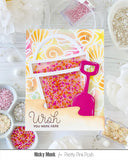 PRETTY PINK POSH: Seashell Background | Stencil